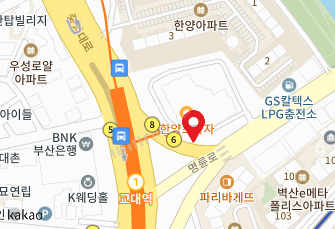 교대 한양프라자 앞 지도