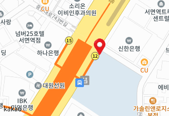 서면지하철 1호선 12번 출구 앞 지도